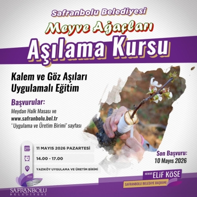 Safranbolu Belediyesi'nden üreticiye teknik destek: Kayıtlar başladı