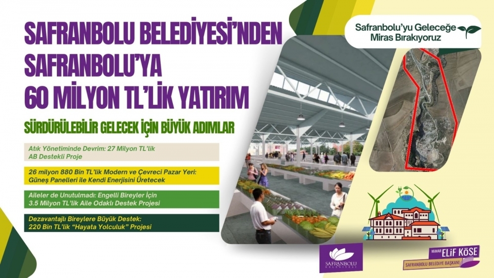 Safranbolu Beledı̇yesı̇'nden Safranbolu'ya 60 Mı̇Lyon Tl’lı̇K Yatırım